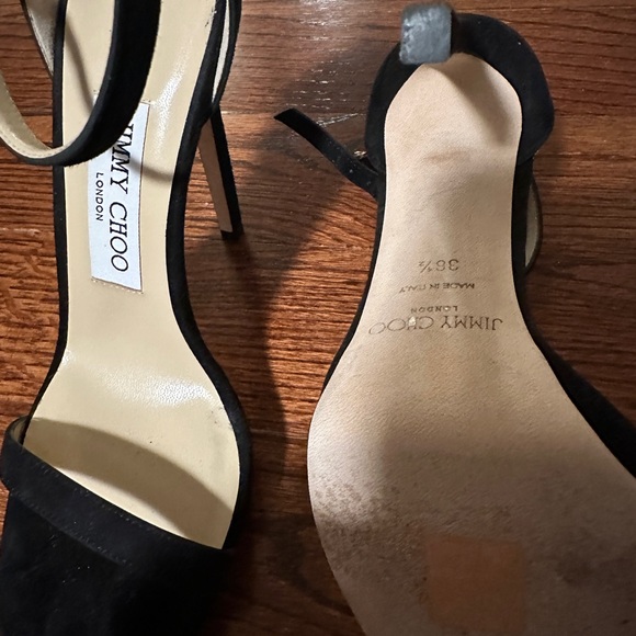 Jimmy Choo - . Size 6.5 suede Black- worn once PERFECT condition - Picture 4 of 8